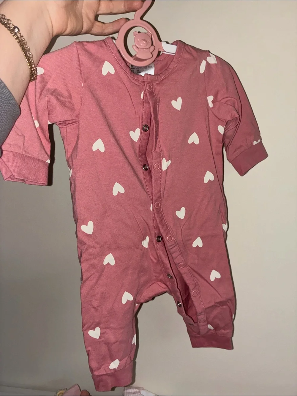 Girls' Pink Ice Cream One-Piece Romper - Unbranded